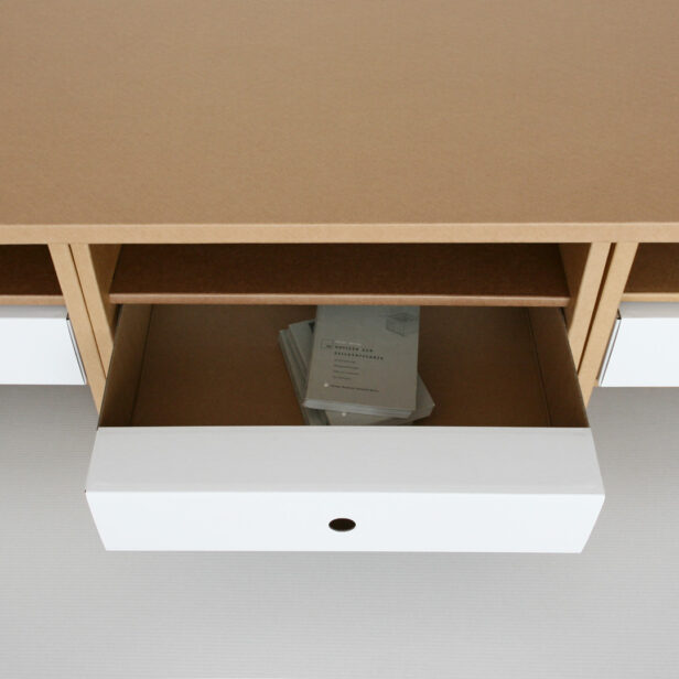 Regal A3 Schublade 6er-Pack weiß – Bild 4