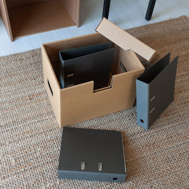 Ordnerkiste A3 3er-Pack natur – Bild 7