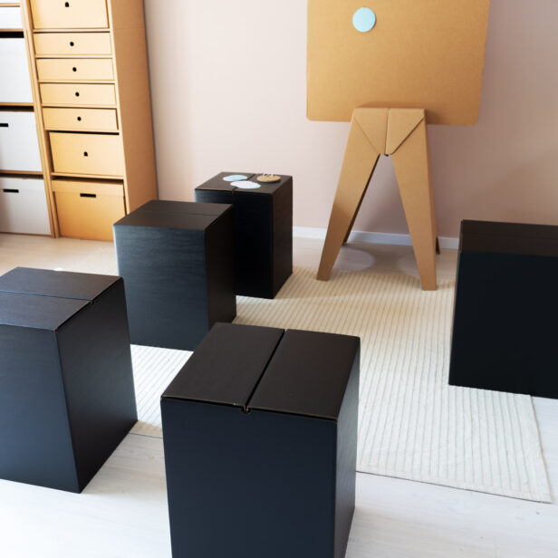Hocker SITZWÜRFEL schwarz 5 Stück – Bild 7